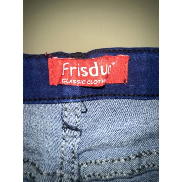 Frisduo Denim Blue Jeans Distressed Women’s Size 34 - Picture 6 of 12
